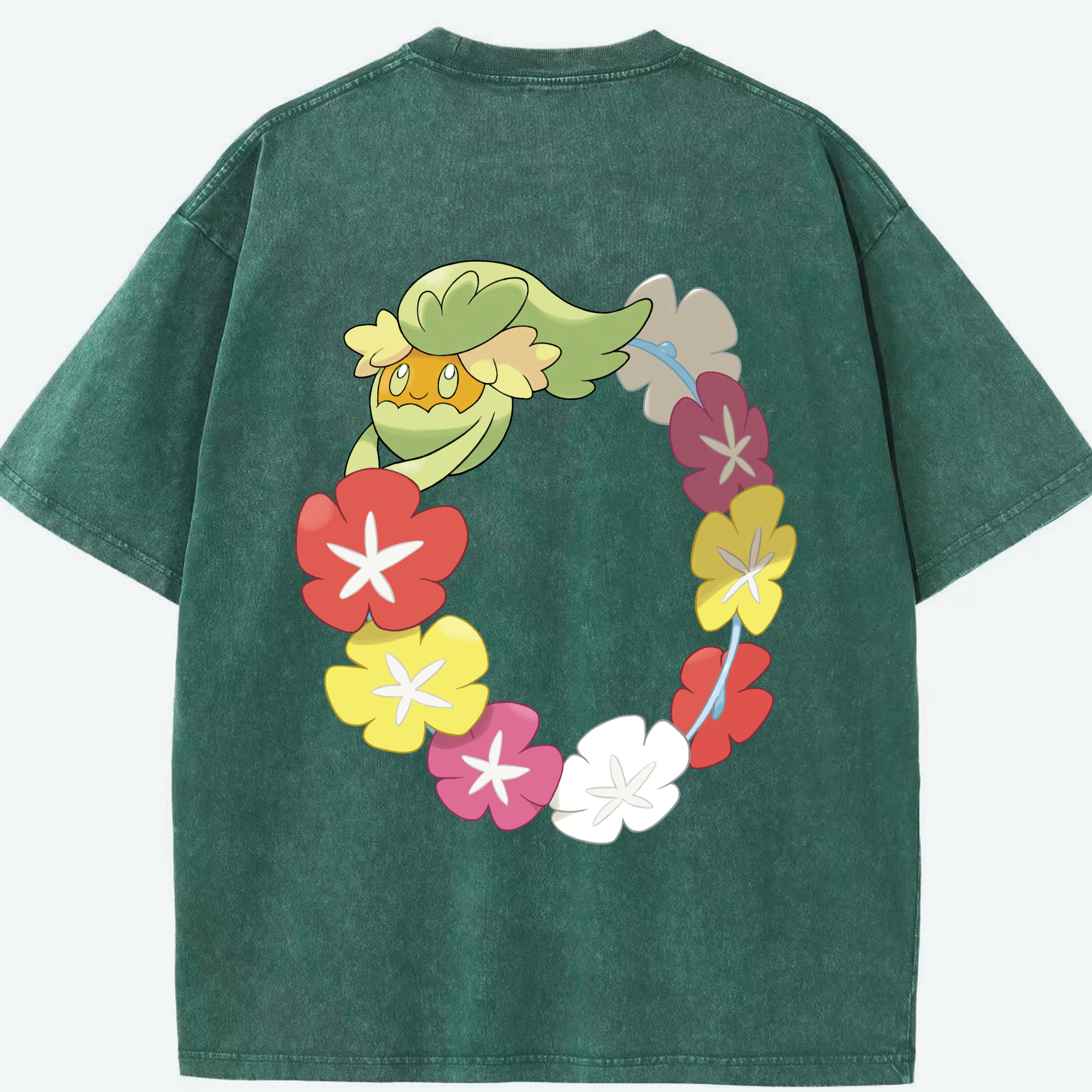 （画像用） ポケットモンスター Pokémon 綿100% ヴィンテージ風 半袖Tシャツ（背面プリント）